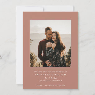 Modernes Mix und minimalistisches Foto Save The Date