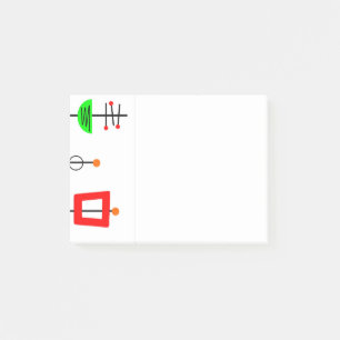 Modernes Mobilgerät des Mittelalters Post-it Klebezettel