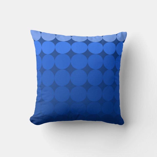 Modernes Mod-Pop-Kissenblau aus dem Mittelalter Kissen (Vorderseite)