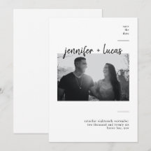 Modernes modernes Foto Save the Date