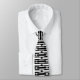 Modernes, modernes Schwarz/Weiß Op Art Muster Krawatte (Gebunden)
