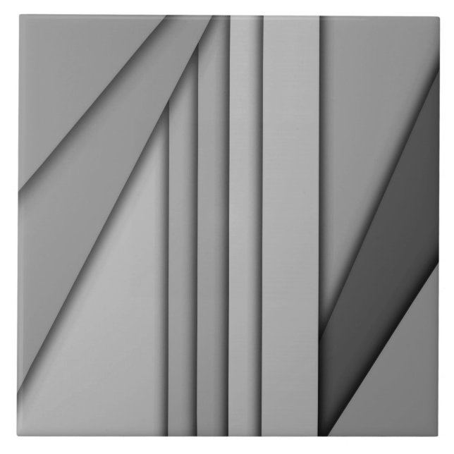 Modernes Monochrom Fliese (Vorderseite)