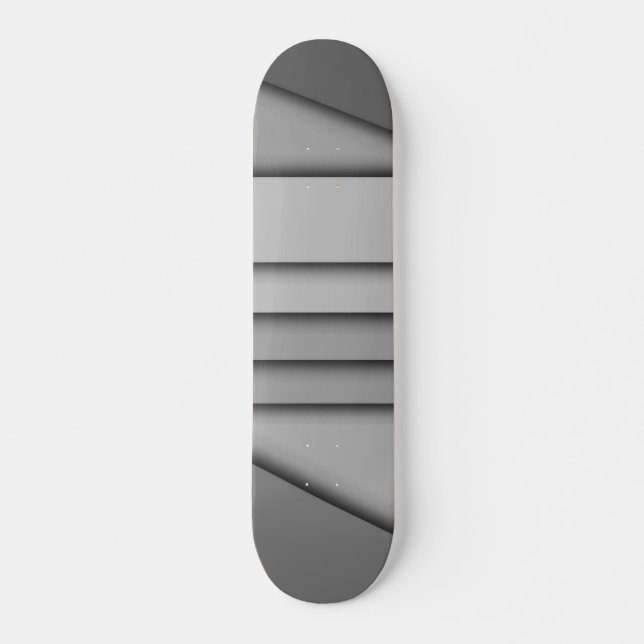 Modernes Monochrom Skateboard (Vorne)