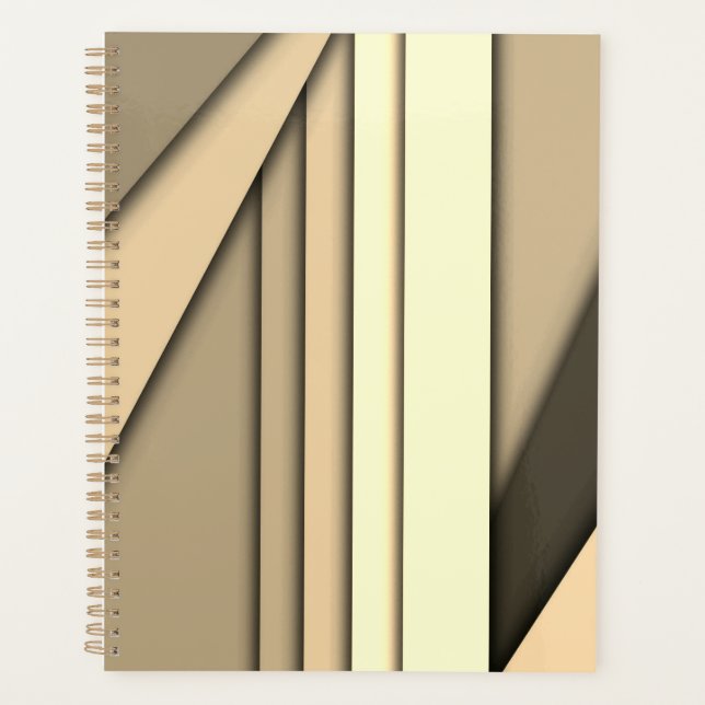 Modernes Monochrome Tan Planer (Vorderseite)