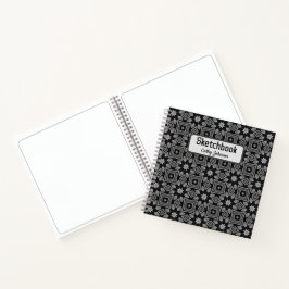 Modernes monochromes Notebook Notizbuch