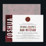 MODERNES MONOGRAM BAR MITZVAH Bar-Marorot Einladung<br><div class="desc">per kat massard >>> kat@simplysweetPAPERIE.com <<< Ein trendy Einladungs-Design für das BAR MITZVAH Setup Ihres Kindes als Vorlage ist es einfach für Sie, Ihre eigenen Daten hinzuzufügen, oder drücken Sie die Schaltfläche Anpassen und Sie können Text, Schriftart, Größen etc. TIP: 1 hinzufügen oder ändern. Um Grafiken zu ändern/verschieben/die Hintergrundfarbe zu...</div>