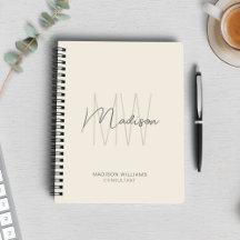 Modernes Monogram Logo Creme Tan Consultant