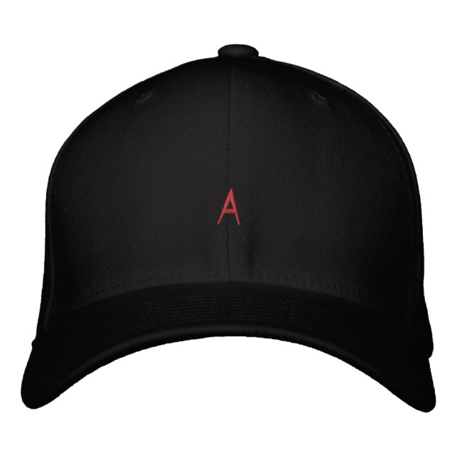 Modernes Monogramm "A" Custom Toothfix Schriftart  Bestickte Baseballkappe (Vorderseite)