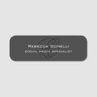 Modernes Monogramm Beruflich Grau
