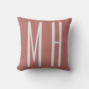 Modernes Monogramm Beruflich Schlicht Minimalistis Kissen