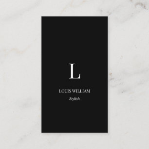 Modernes Monogramm Chic Minimalistisch Beruflich B Visitenkarte