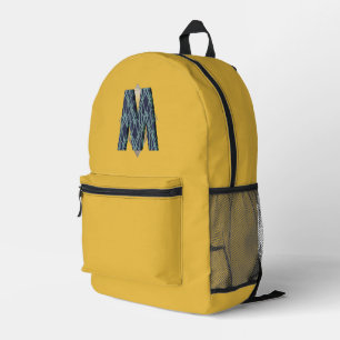 Modernes Monogramm   Einfach Minimalistisch Bedruckter Rucksack