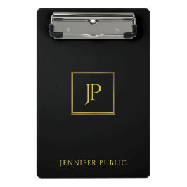 Modernes Monogramm-eleganter Minimalistischer Mini Klemmbrett