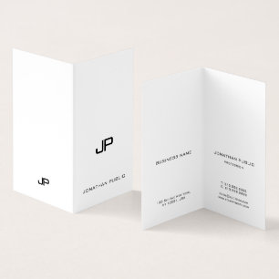Modernes Monogramm-elegantes einfaches berufliches Visitenkarten