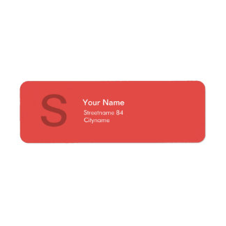 MODERNES MONOGRAMM, ERSTE ROT