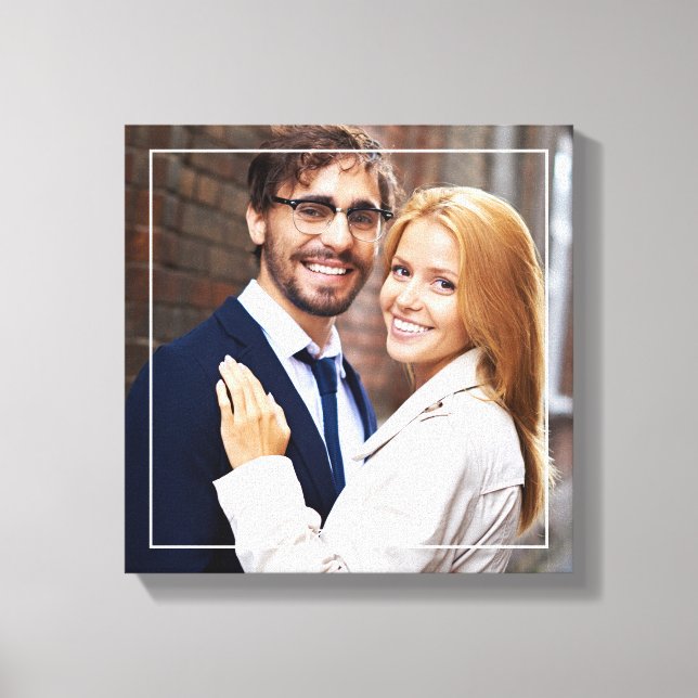 Modernes Monogramm-Foto Leinwanddruck (Vorderseite)