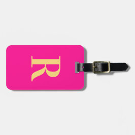 Modernes Monogramm Gepäckanhänger