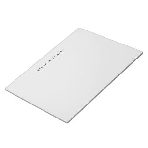 Modernes Monogramm Gray Stationery einfach Notizblock