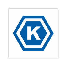 Modernes Monogramm in Hexagons