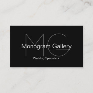 Modernes Monogramm-kundengerechte Visitenkarte