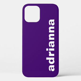 Modernes Monogramm Lila Case-Mate iPhone Hülle