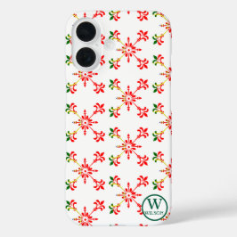 Modernes Monogramm Name Portugal Tradition iPhone 16 Hülle