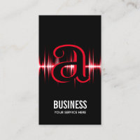 Modernes Monogramm-roter Impuls beruflich