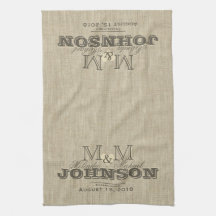 Modernes Monogramm | Rustikale Beige