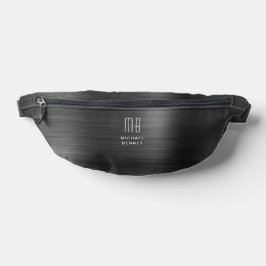Modernes Monogramm Schwarz Bauchtasche