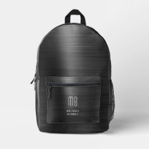 Modernes Monogramm Schwarz