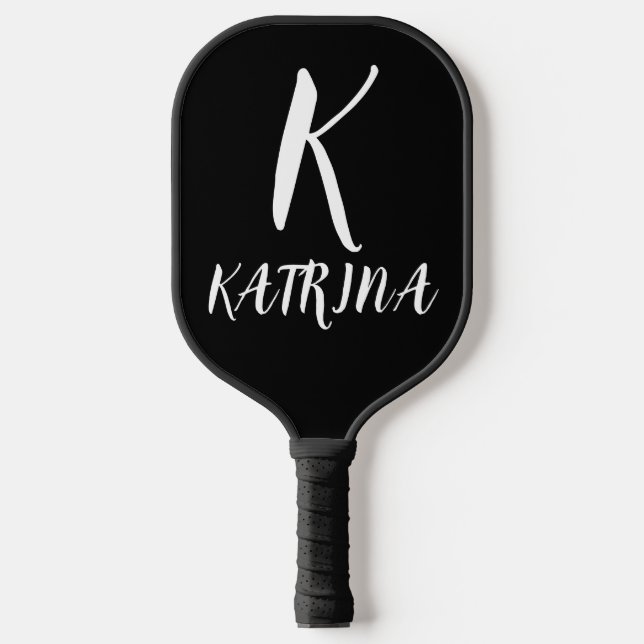 MODERNES MONOGRAMM-SKRIPT-KUSTOM-PICKLEBALL-PADDDL PICKLEBALL SCHLÄGER (Vorderseite)