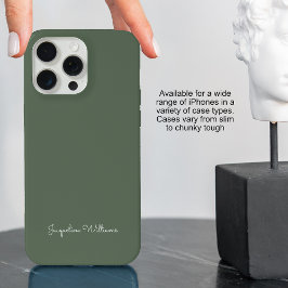 Modernes Monogramm Stilvolles Minimalistisches Scr iPhone 15 Pro Max Hülle