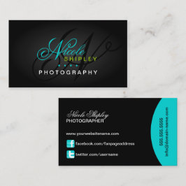 Modernes Monogramm Visitenkarte