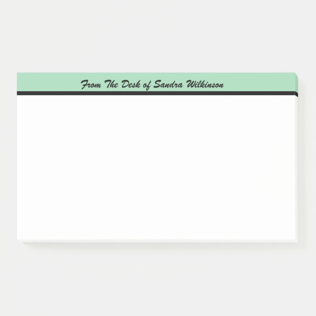 Modernes Monogramm vom Schreibtisch der Post-it Klebezettel (Vorderseite)