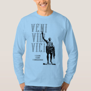 Modernes Motivierend Zitat Veni Vidi Vici Vorlage T-Shirt
