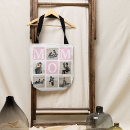 Modernes Multi-Foto Grid Niedliche MAMA Geschenkta Tasche