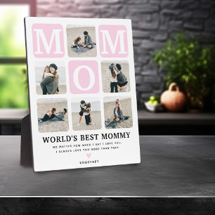 Modernes MultiFoto Grid Niedliche MAMA Geschenk Ro Fotoplatte