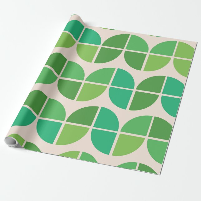 Modernes Muster aus dem Mittelalter mit geometrisc Geschenkpapier (Ungerollt)