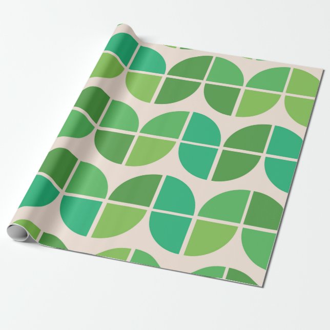 Modernes Muster aus dem Mittelalter mit geometrisc Geschenkpapier (Ungerollt)