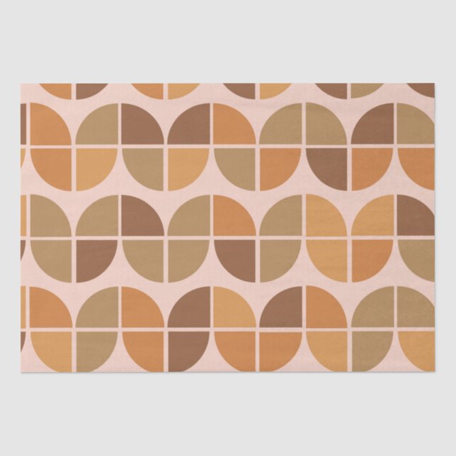 Modernes Muster aus dem Mittelalter mit geometrisc Seidenpapier (Vorderseite)
