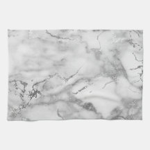 Modernes Muster aus weißem und silberfarbenem Marm