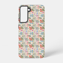 Modernes Muster der Aquarellfarben-Blume Samsung Galaxy Hülle
