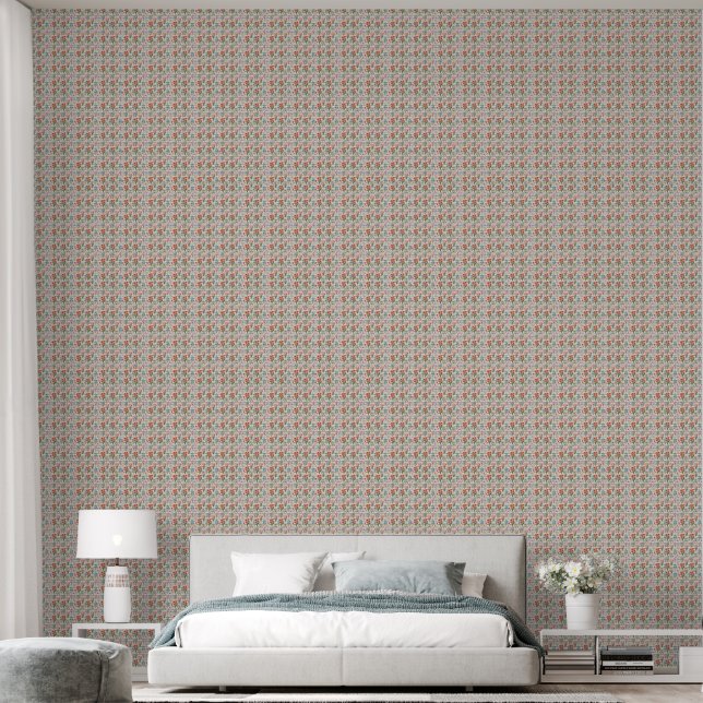 Modernes Muster der Aquarellfarben-Blume Tapete (Schlafzimmer)