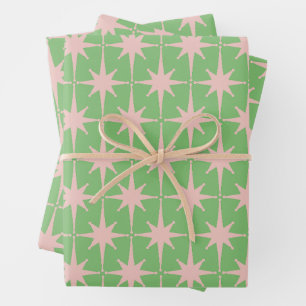 Modernes Muster der atomaren Sternexplosion des Mi Geschenkpapier Set