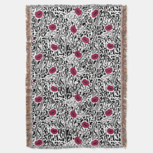 Modernes Muster der Lippenstift-LippenB&W Decke