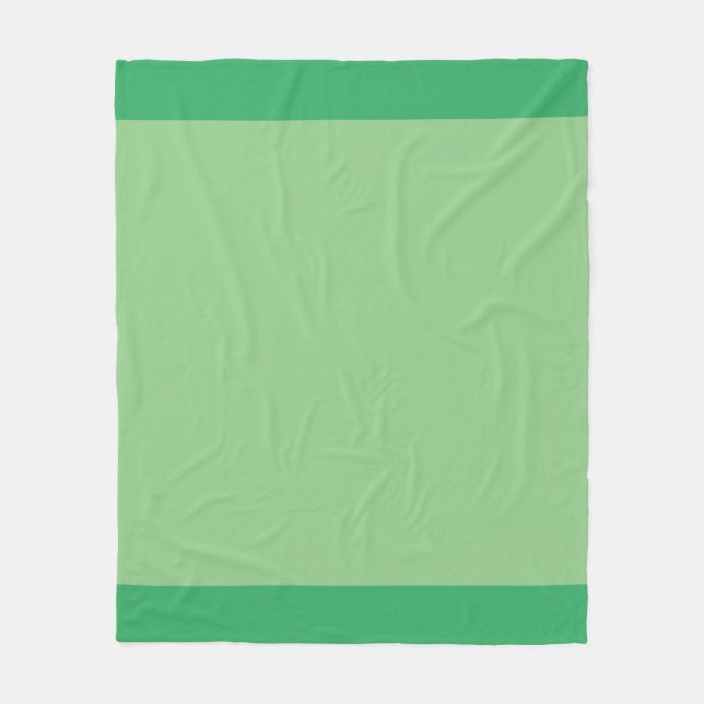 Modernes Muster des grünen Kreises Fleecedecke (Vorderseite)