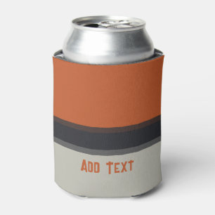 Modernes Muster des silbergrauen Navy Orange Red S Dosenkühler