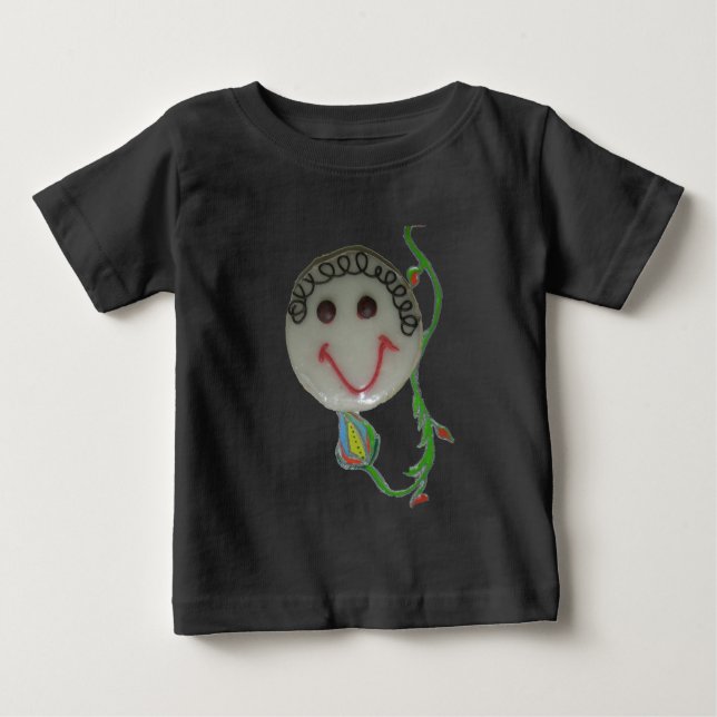 Modernes Muster: Farbiges Polka Dot Pattern Baby T-shirt (Vorderseite)