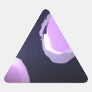 Modernes Muster: Farbiges Polka Dot Pattern Dreieckiger Aufkleber