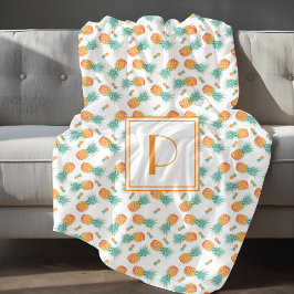 Modernes Muster für Ananas Sherpadecke